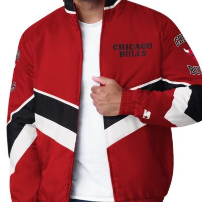 Chicago Bulls Captain Red Varsity Satin Jacket