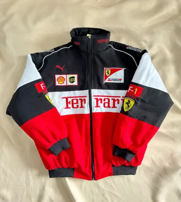 Ferrari F1 90s Vintage Racing Bomber Jacket