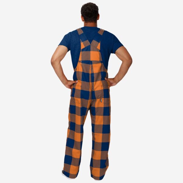 Denver Broncos Mens Plaid Bib Overalls