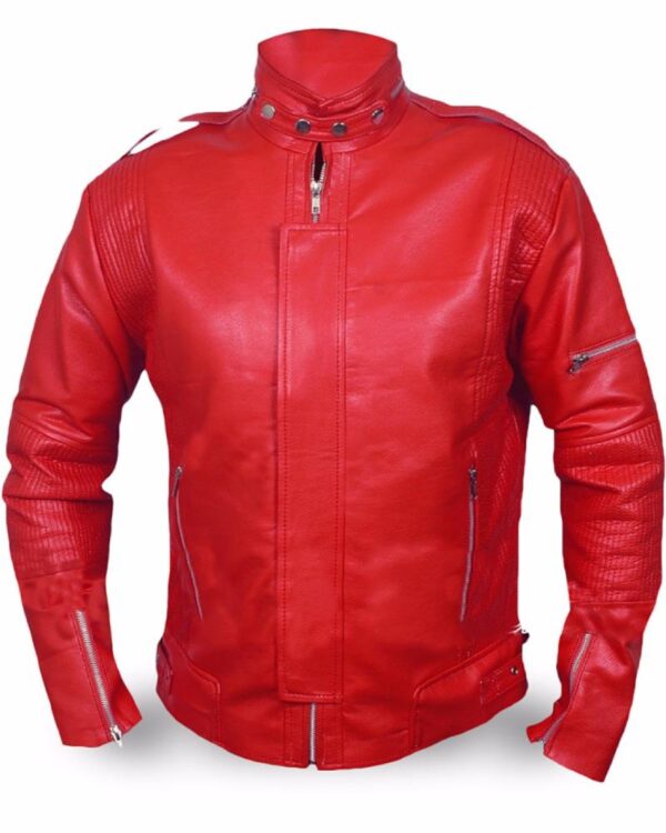 Daft Punk Red Leather Jacket