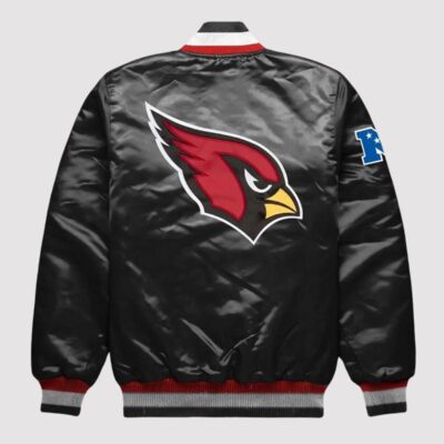 Arizona Cardinals Exclusive Black Satin Jacket