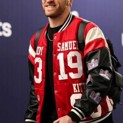 Super Bowl Lviii Kyle Juszczyk 49ers Varsity Jacket