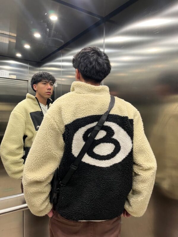 Stussy 8 Ball Fleece Sherpa Reversible Jacket