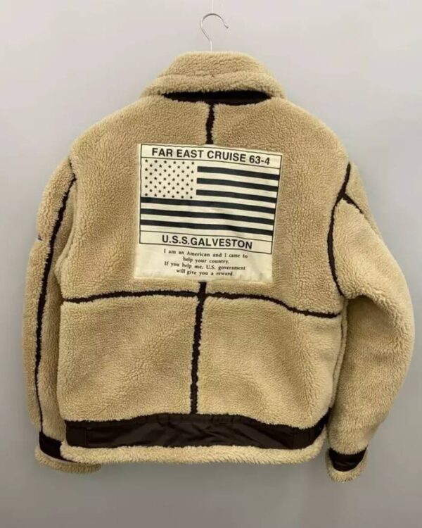 Avirex Retro B-3 Top Gun Beige Bomber Flight Jacket