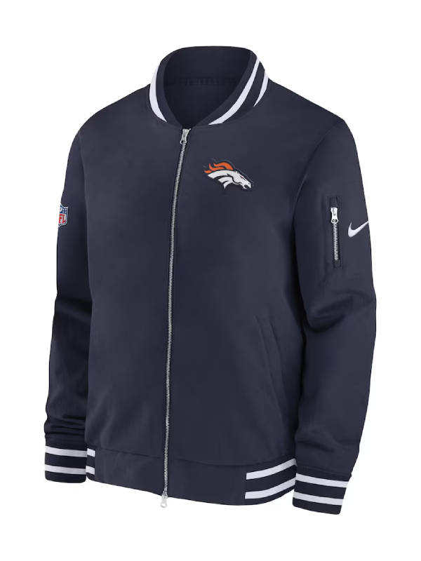 Denver Broncos Coach Full-Zip Bomber Jacket
