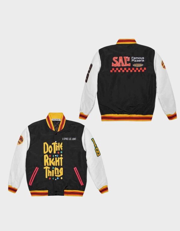 Do the Right Thing Black Varsity Jacket