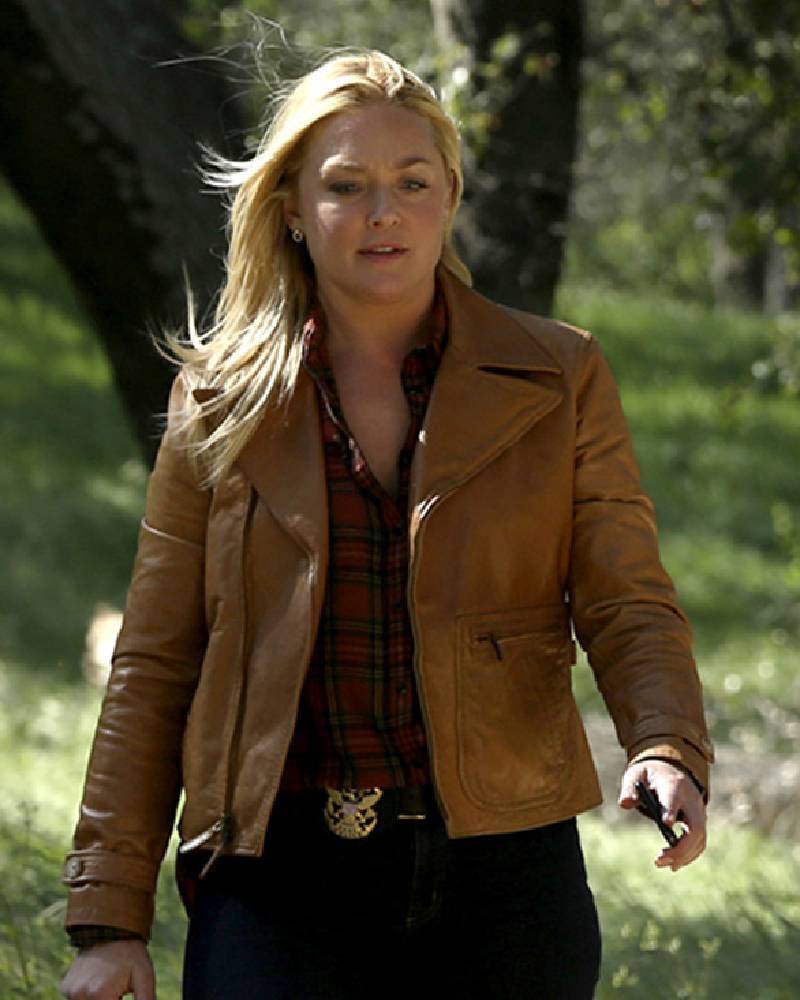 May Dawson NCIS S14 Brown Leather Jacket
