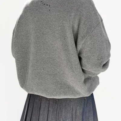 Shrinking S02 Liz Grey Oversized Sweatshirt