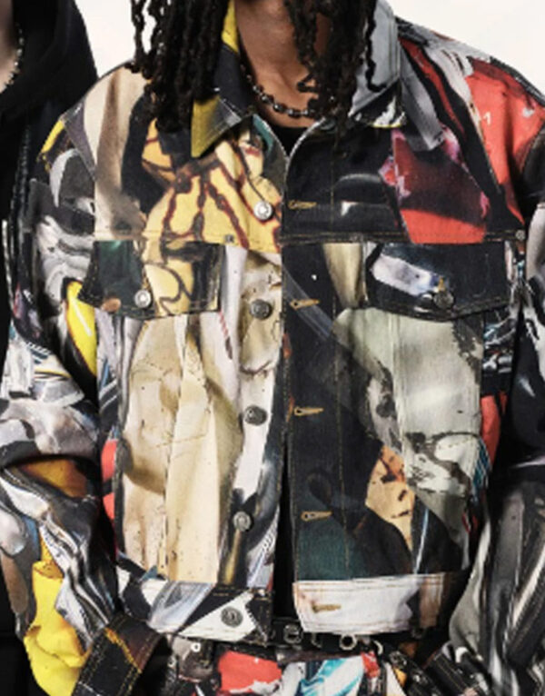The Voice S25 Chance The Rapper Black Red Print Jacket