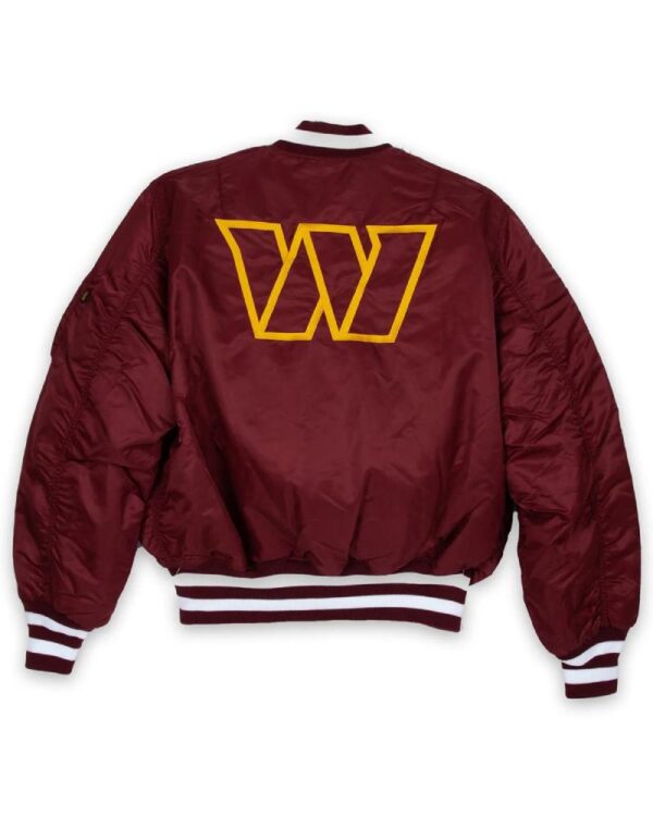 Washington Commanders Burgundy MA-1 Jacket