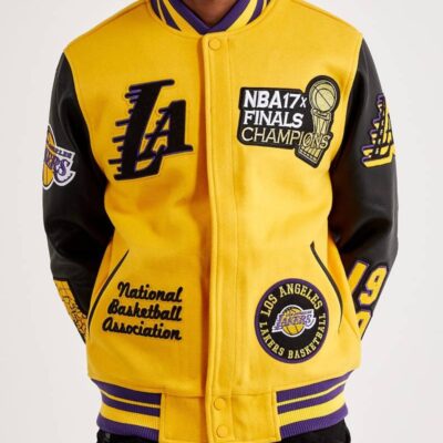 Los Angeles Lakers Yellow Varsity Jacket