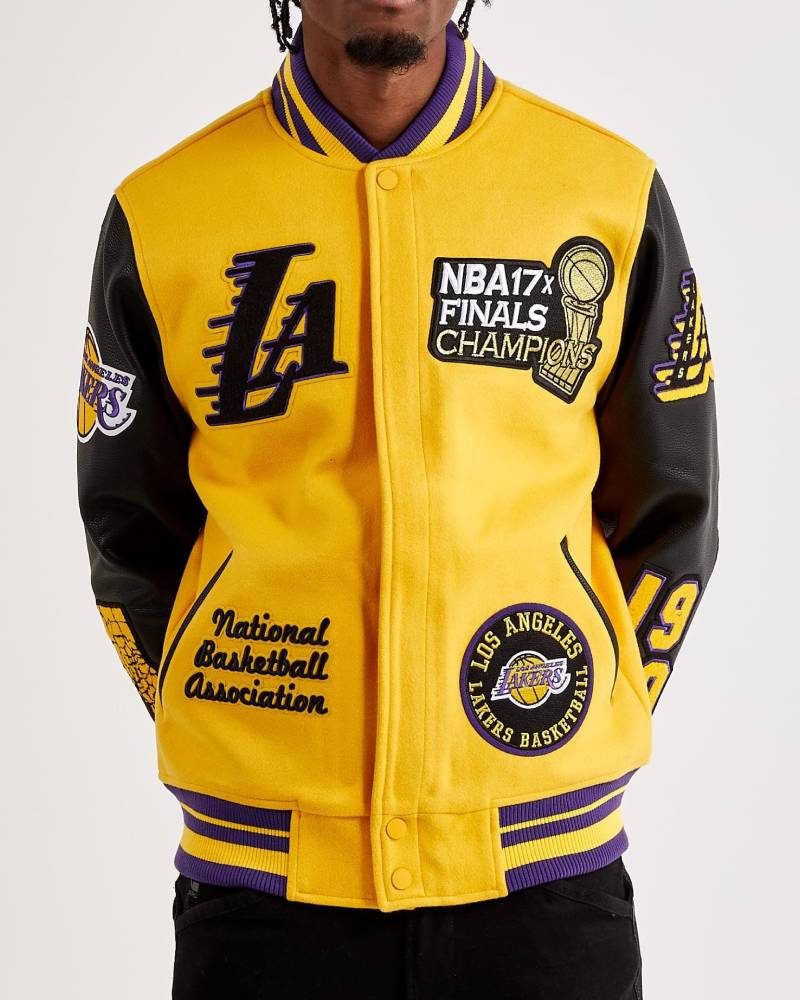 Los Angeles Lakers Yellow Varsity Jacket