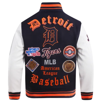 Detroit Tigers Old English Varsity Jacket