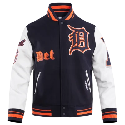 Detroit Tigers Old English Varsity Jacket