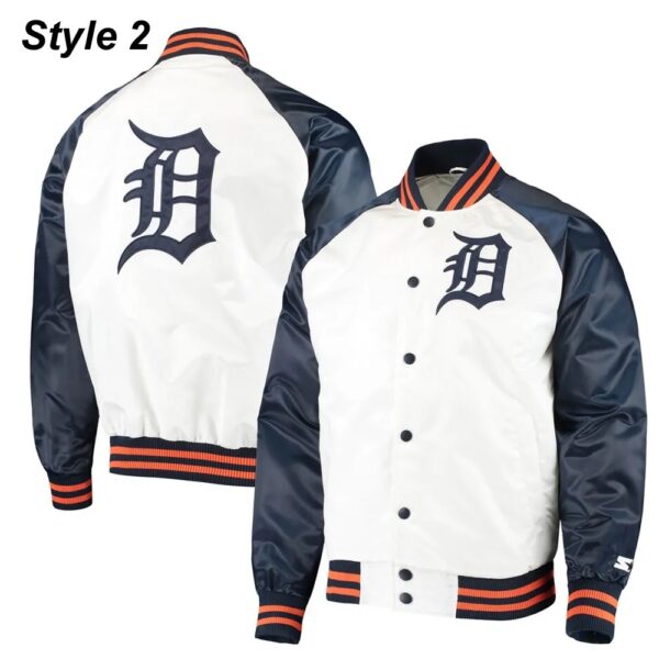 Detroit Tigers Varsity Satin Jacket