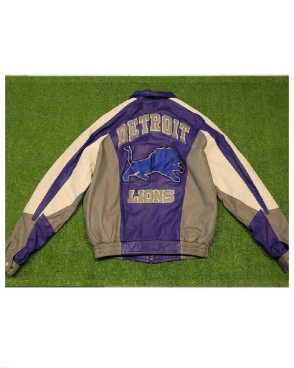 NFL Detroit Lions Jeff Hamilton Leather Jacket