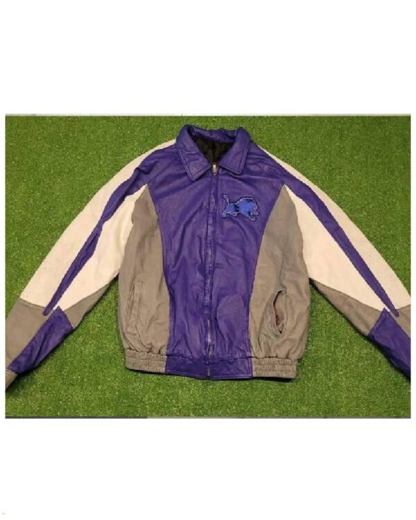 NFL Detroit Lions Jeff Hamilton Leather Jacket
