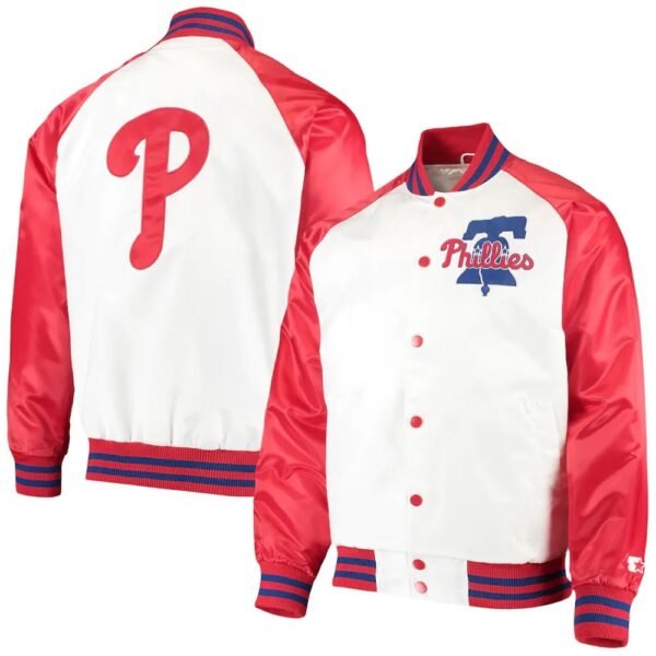 Philadelphia Phillies Clean-Up Hitter Satin Jacket