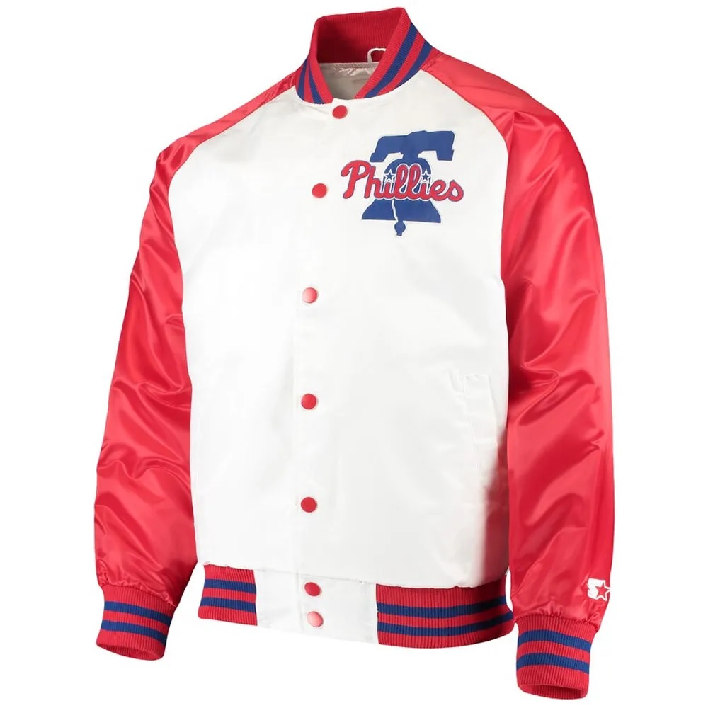 Philadelphia Phillies Clean-Up Hitter Satin Jacket