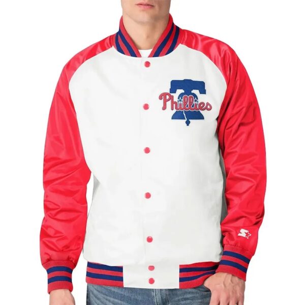 Philadelphia Phillies Clean-Up Hitter Satin Jacket