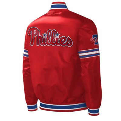 Philadelphia Phillies Midfield Varsity Satin Jacket