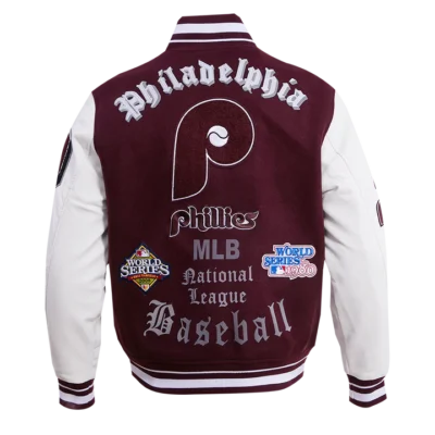 Philadelphia Phillies Old English Varsity Jacket