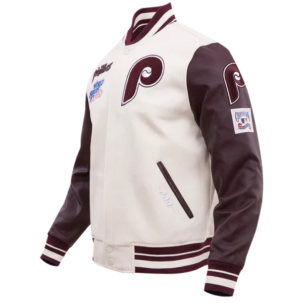 Philadelphia Phillies Retro Classic Rib Wool Varsity Jacket