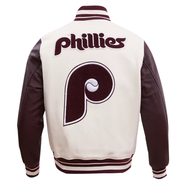 Philadelphia Phillies Retro Classic Rib Wool Varsity Jacket