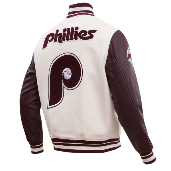 Philadelphia Phillies Retro Classic Rib Wool Varsity Jacket