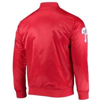 Philadelphia Phillies Wordmark Satin Full-Snap Jacket