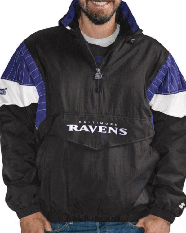Starter Baltimore Ravens NFL Breakaway JacketStarter Baltimore Ravens NFL Quarter-Zip Breakaway Jacket Starter Baltimore Ravens NFL Jacket
