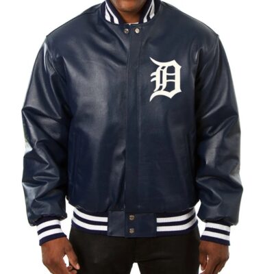 Detroit Tigers Varsity Leather Jacket