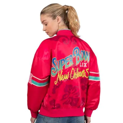 Super Bowl LIX Starter Women's Interception Full-Snap Varsity Jacket