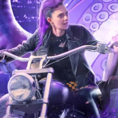 Tanya Reynolds Harold And The Purple Crayon Black Leather Jacket